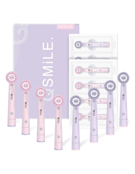 Cabezas de Repuesto Oral-B Qsmile - 8 Unidades Suaves