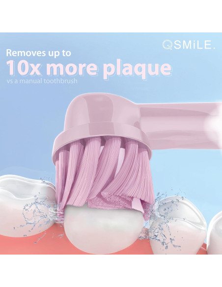 Cabezas de Repuesto Oral-B Qsmile - 8 Unidades Suaves