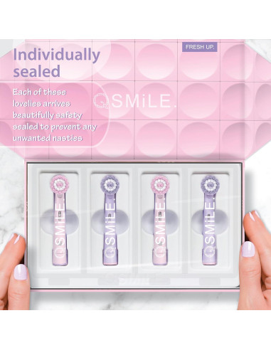 Cabezas de Repuesto Oral-B Qsmile - 8 Unidades Suaves