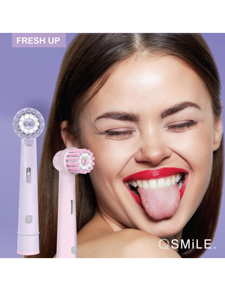 Cabezas de Repuesto Oral-B Qsmile - 8 Unidades Suaves