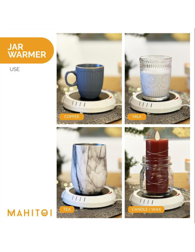 Placa Calentadora Eléctrica MAHITOI 10.16 cm Negro