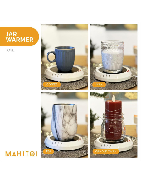 Placa Calentadora Eléctrica MAHITOI 10.16 cm Negro