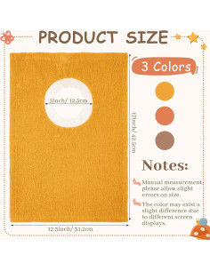 6 Baberos de Algodón Foaincore para Bebés Pullover Absorbentes 2