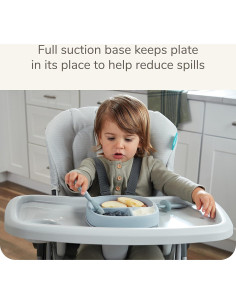 Plato de Succión NUK por Naturaleza con Tapa a Prueba de Fugas 2