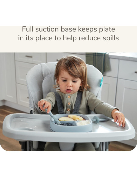 Plato de Succión NUK por Naturaleza con Tapa a Prueba de Fugas