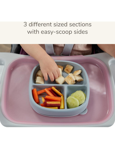 Plato de Succión NUK por Naturaleza con Tapa a Prueba de Fugas