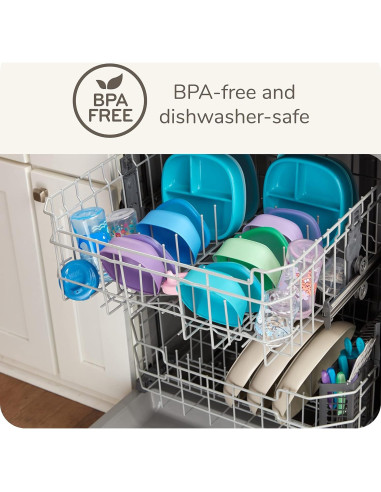 Plato de Succión NUK por Naturaleza con Tapa a Prueba de Fugas