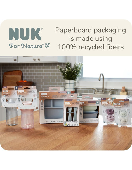 Plato de Succión NUK por Naturaleza con Tapa a Prueba de Fugas