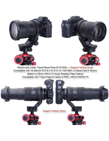 Anillo de Montaje en Trípode iShoot IS-TA1830 para Tamron 18-300mm