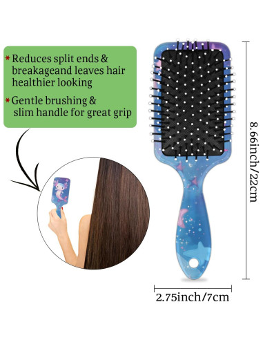 Cepillo Desenredante para Niños Eizlang Axolotl - Húmedo/Seco