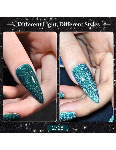 Conjunto de Esmalte de Uñas GAOY 6 Colores Holográfico 7.3ml