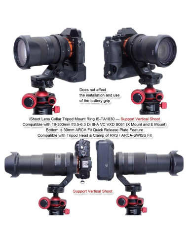 Anillo de Montaje en Trípode iShoot IS-TA1830 para Tamron 18-300mm