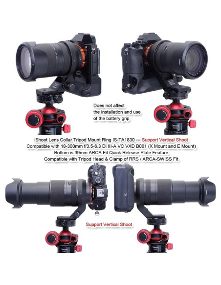 Anillo de Montaje en Trípode iShoot IS-TA1830 para Tamron 18-300mm