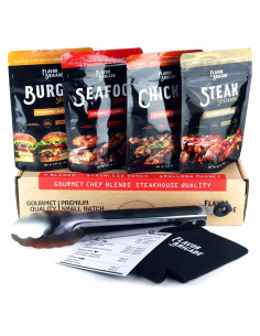 Conjunto de Especias Gourmet para Parrilla Flavor Brigade - 4 Mezclas