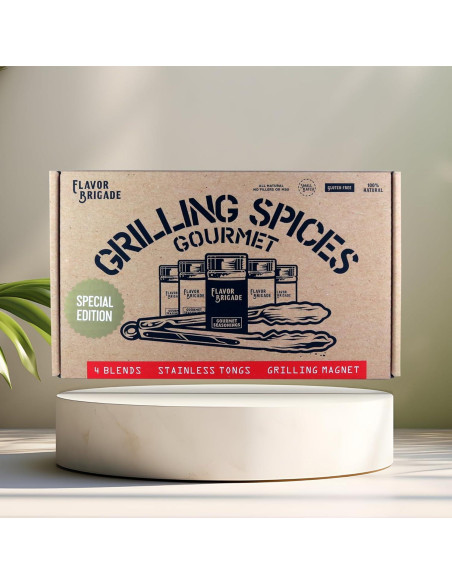 Conjunto de Especias Gourmet para Parrilla Flavor Brigade - 4 Mezclas