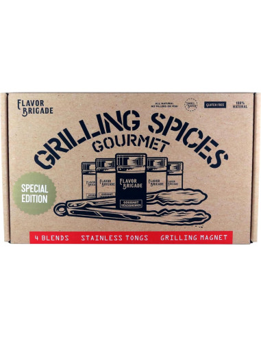 Conjunto de Especias Gourmet para Parrilla Flavor Brigade - 4 Mezclas