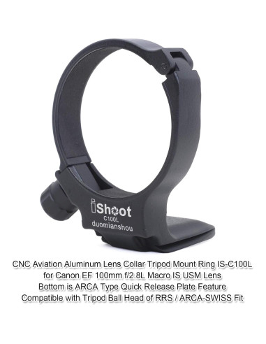Anillo de Montaje en Trípode iShoot para Lente Canon EF 100mm