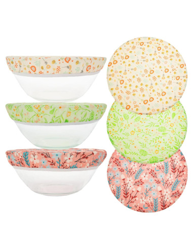 3 Tapas Reutilizables de Cera de Abeja GNHUT 25cm Ecológicas