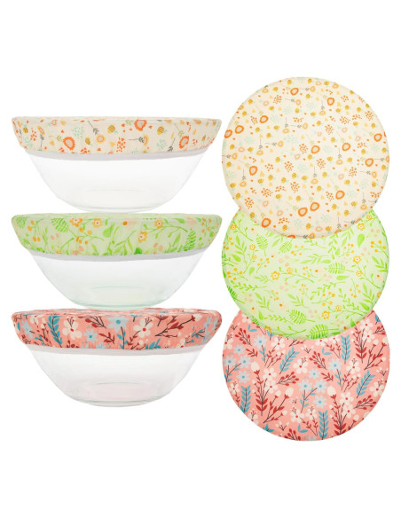 3 Tapas Reutilizables de Cera de Abeja GNHUT 25cm Ecológicas