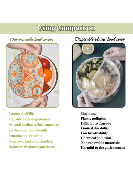 3 Tapas Reutilizables de Cera de Abeja GNHUT 25cm Ecológicas