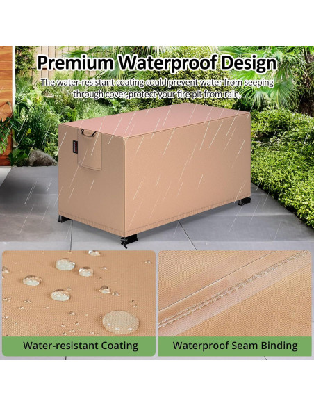 Funda Impermeable para Fogata Rectangular QH.HOME 106.68x60.96cm