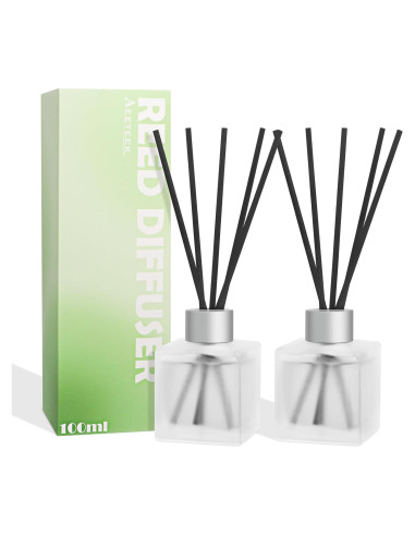 Difusor de caña Aeeteek 200ml Bambú y Té Blanco 2 Paquetes