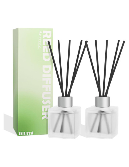 Difusor de caña Aeeteek 200ml Bambú y Té Blanco 2 Paquetes