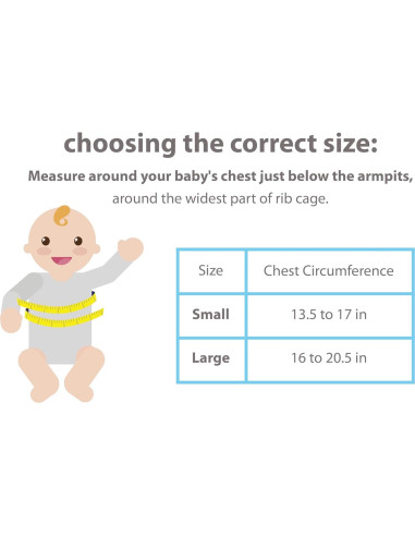 Swaddle de Brazos Bebé Bebon - Algodón Suave Gris Pequeño