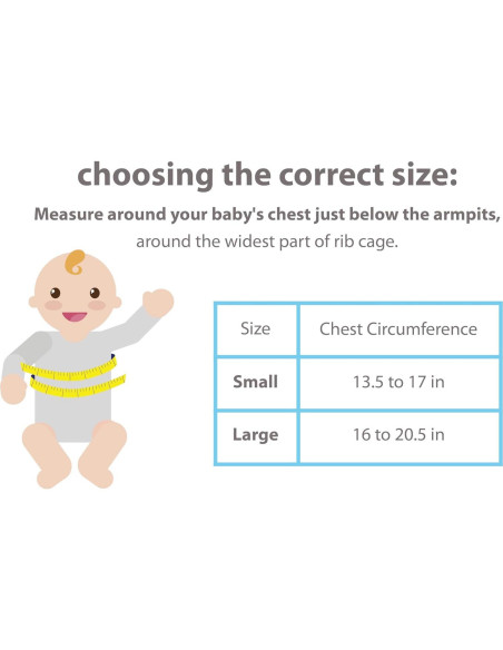 Swaddle de Brazos Bebé Bebon - Algodón Suave Gris Pequeño