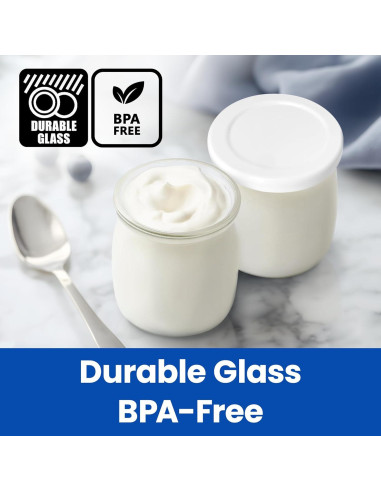Tarros de Yogur de Vidrio Definitivos - 8 Piezas 170ml Herméticos