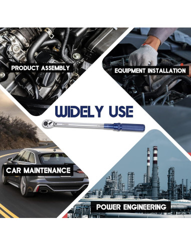 Llave de Torque UYECOVE 1/2" 10-160FT.LB / 13.6-217N.M con Bandeja