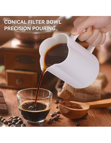 Cafetera de Goteo AZYM 500 ml Cerámica Vintage Blanca