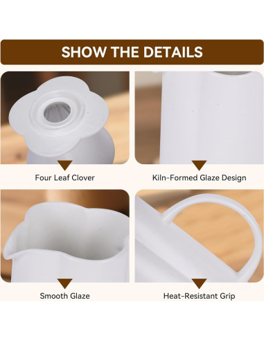 Cafetera de Goteo AZYM 500 ml Cerámica Vintage Blanca