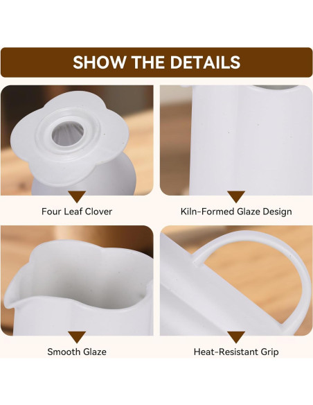 Cafetera de Goteo AZYM 500 ml Cerámica Vintage Blanca