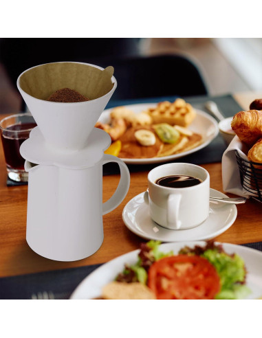 Cafetera de Goteo AZYM 500 ml Cerámica Vintage Blanca