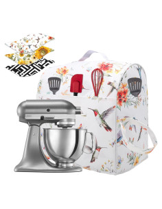 Cubierta de Polvo Kitchen Aid 4.5-5 Qt con Almacenamiento Colibrí