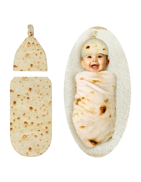 Manta de Envueltos Burrito zxtrby para Bebés 52.8 cm Amarillo