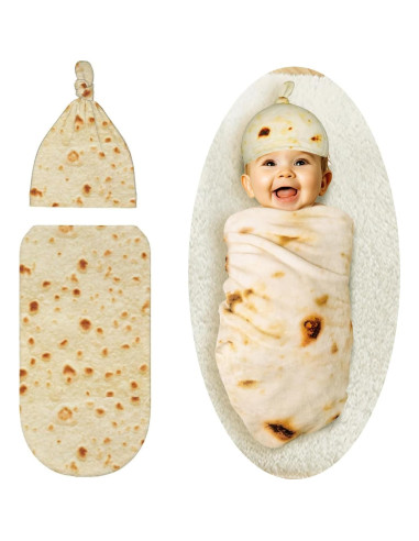 Manta de Envueltos Burrito zxtrby para Bebés 52.8 cm Amarillo