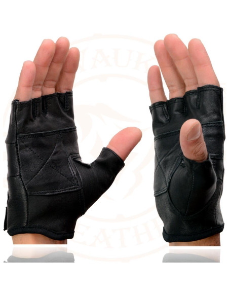 Guantes de Motocicleta Milwaukee Leather SH216 Sin Dedos XS