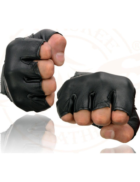 Guantes de Motocicleta Milwaukee Leather SH216 Sin Dedos XS