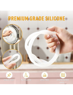 Anillo de Sellado de Silicona 8qt InstaPot - Paquete de 3 2