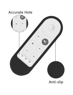 Funda Protectora de Silicona CHUNGHOP para Control Remoto Chromecast 2020 - Negro 2