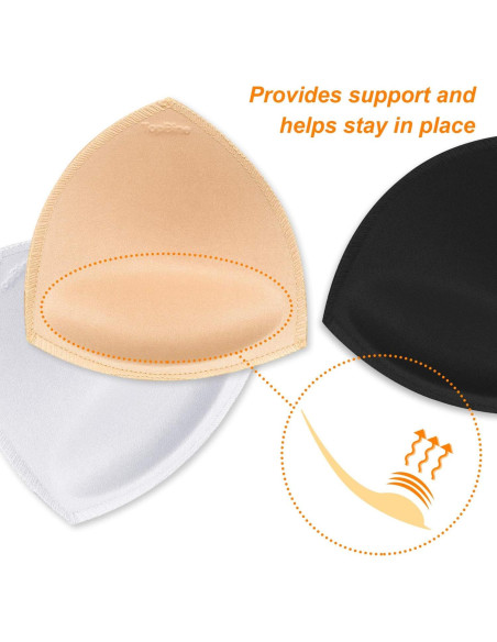 Almohadillas Sujetadores Removibles TopBine A/B 12.57x12.06 cm