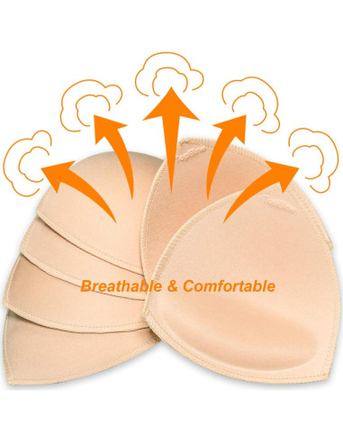 Almohadillas Sujetadores Removibles TopBine A/B 12.57x12.06 cm