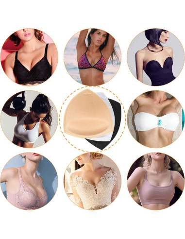 Almohadillas Sujetadores Removibles TopBine A/B 12.57x12.06 cm