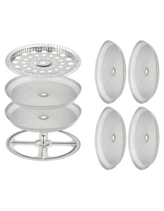 Juego de 8 Piezas Repuestos Prensa Francesa YMMIND Acero Inoxidable