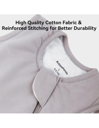 Saco de Sueño BubblePanda 100% Algodón Rosa 0-6 Meses