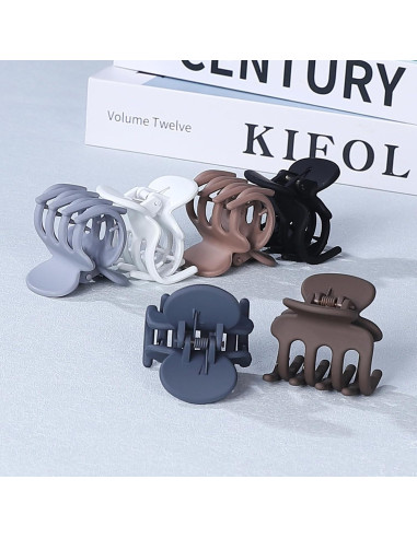 6 Clips de Garra Pequeños USDNICE para Cabello Fino 4.3x4.6cm