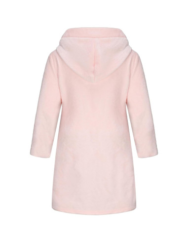Bata de felpa con capucha para niñas Rosa 2-3 años