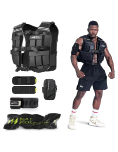 Chaleco con peso ajustable BeatBoost 10 kg para entrenamiento